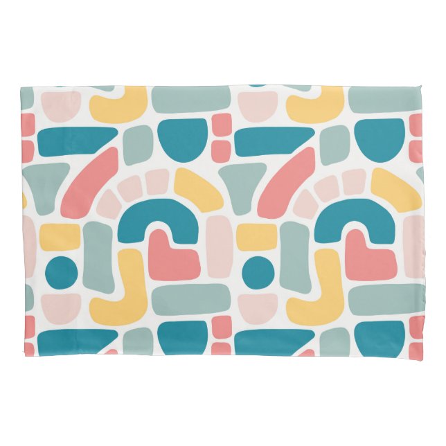 Colourful Abstract Pattern Pillowcase (Front-Left)