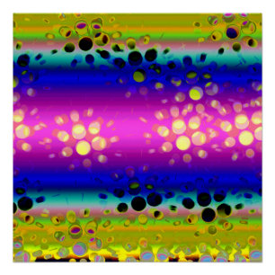 Colourful Abstract Pattern Poster