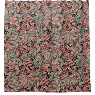 Colourful Abstract Pattern Shower Curtain