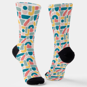 Colourful Abstract Pattern Socks