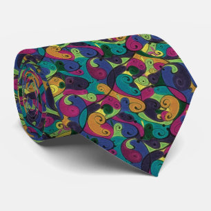Colourful Abstract Pattern Tie
