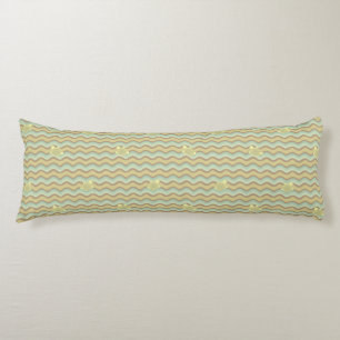 colourful abstract pattern, waves body cushion