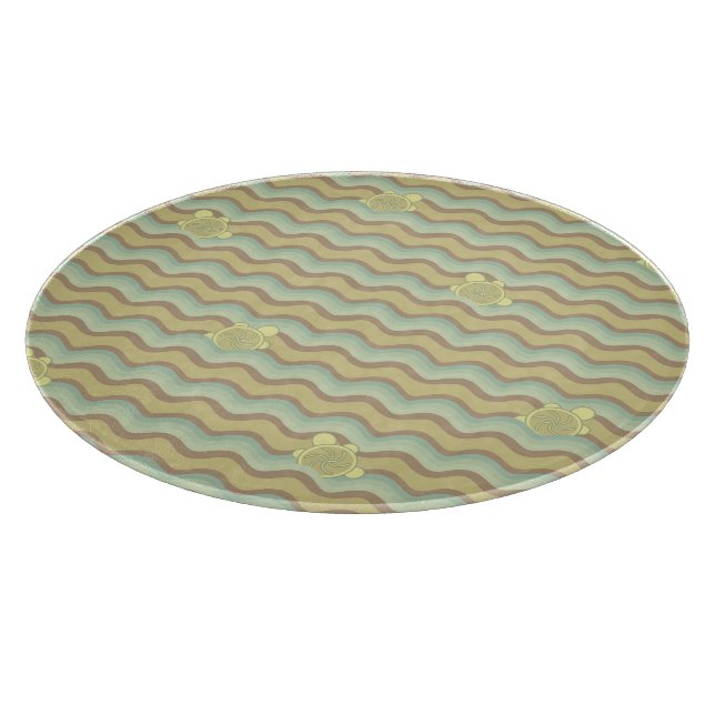 colourful abstract pattern, waves cutting board (Corner)