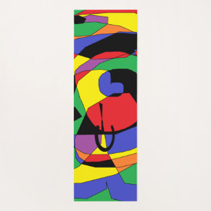 Colourful Abstract Pattern Yoga Mat