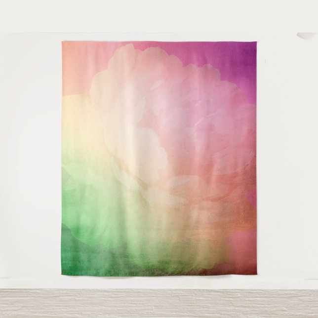 Colourful Abstract Photo Backdrop Tapestry (Front)