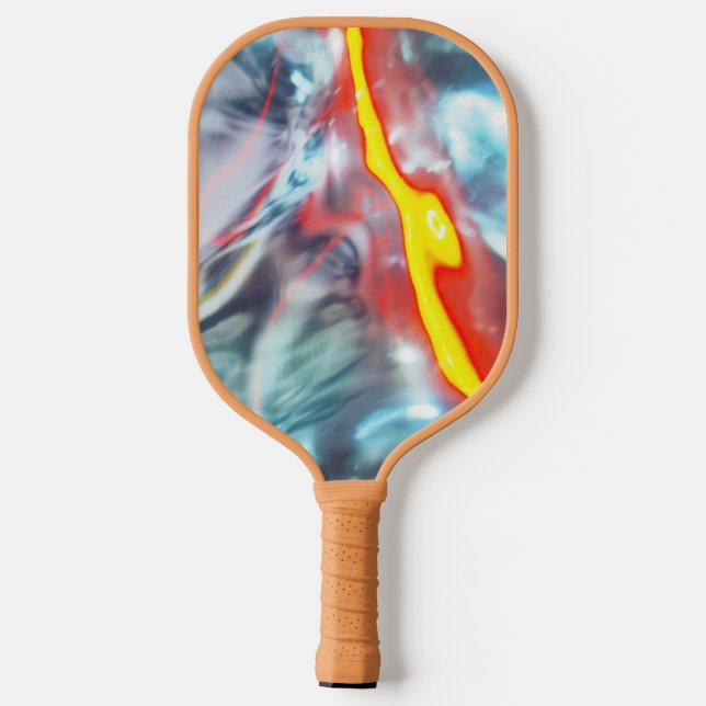 Colourful Abstract Pickleball Paddle (Back)