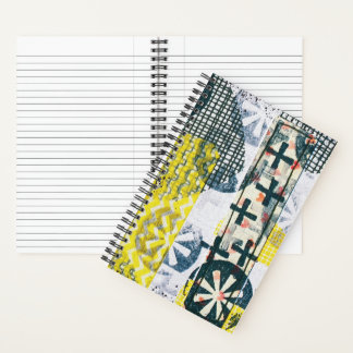 Colourful Abstract Playful Spiral Notebook