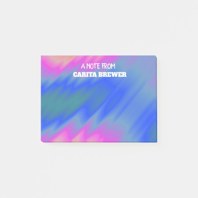 Colourful Abstract Post-It Notes (Front)