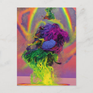 Colourful Abstract Postcard