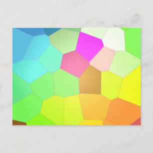 Colourful Abstract Postcard