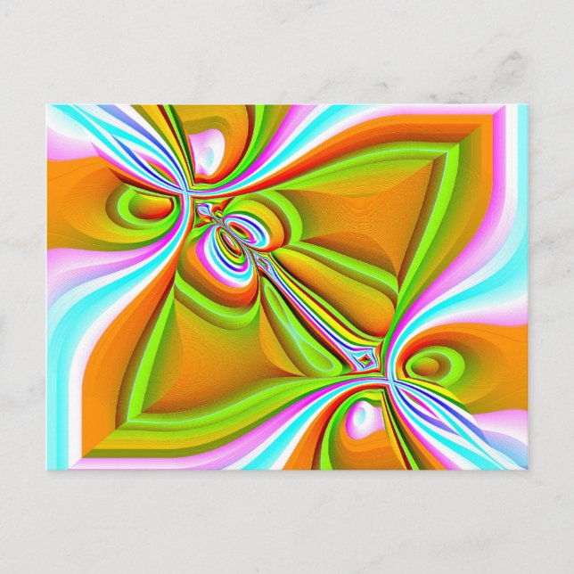 Colourful Abstract ~ postcard (Front)