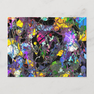 Colourful Abstract Postcard