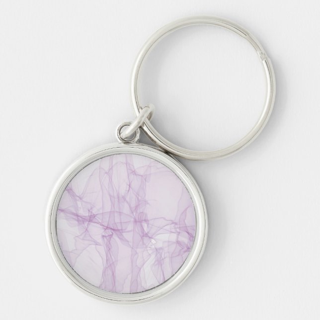 Colourful Abstract Premium Round Keychain (Front)