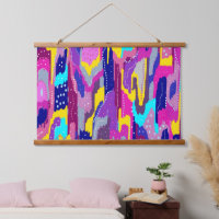 Colourful Abstract Print with Fun Dots
