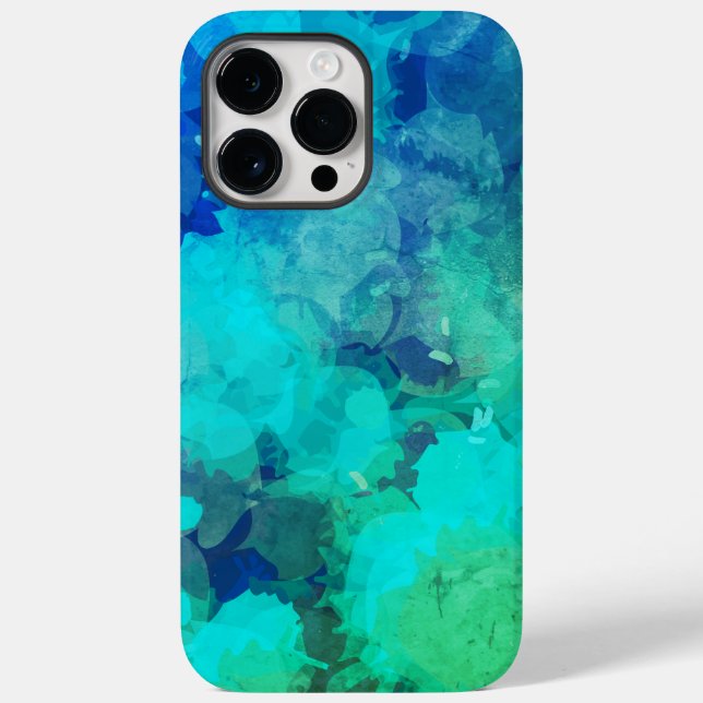 Colourful Abstract Purple Blue Alcohol Ink Case-Mate iPhone Case (Back)