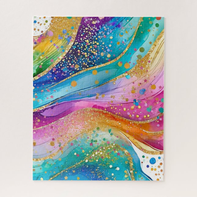 Colourful Abstract Puzzle Design (Vertical)