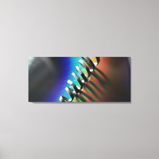 colourful abstract rainbow spiral macro photograph canvas print