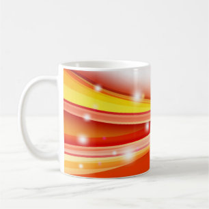 Colourful Abstract Rays and Lights Coffee Mug