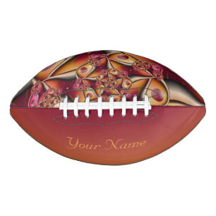 Colourful Abstract Red Orange Fantasy Fractal Name American Football
