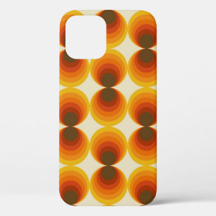 Colourful Abstract Retro Geometric Pattern iPhone 12 Case