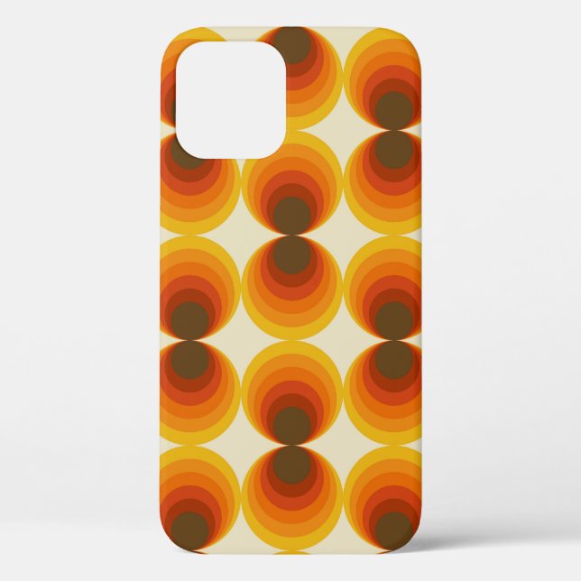 Colourful Abstract Retro Geometric Pattern Case-Mate iPhone Case (Back)