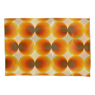 Colourful Abstract Retro Geometric Pattern Pillowcase