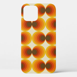 Colourful abstract retro seamless geometric patter iPhone 12 case