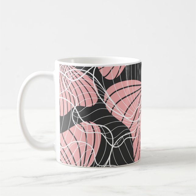 Colourful abstract, seamless artistic pattern. coffee mug (Left)