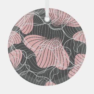Colourful abstract, seamless artistic pattern. glass tree decoration