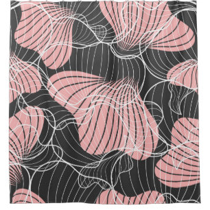 Colourful abstract, seamless artistic pattern. shower curtain