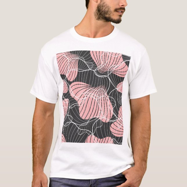 Colourful abstract, seamless artistic pattern. T-Shirt (Front)