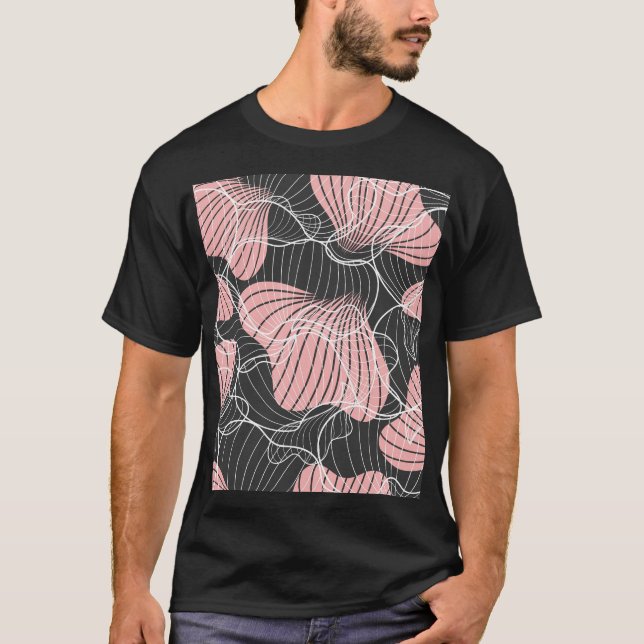 Colourful abstract, seamless artistic pattern. T-Shirt (Front)