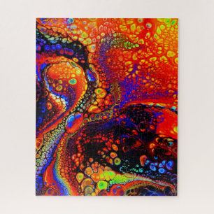 Colourful Abstract Shapes Fine Art Jigsaw Puzzle