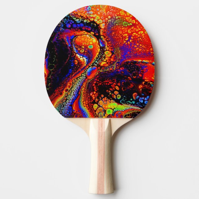 Colourful Abstract Shapes Fine Art Ping Pong Paddle (Front)