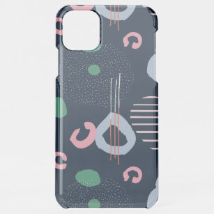 Colourful abstract shapes pattern iPhone 11 pro max case