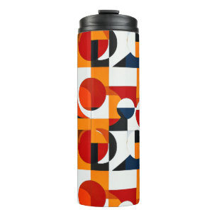 Colourful Abstract shapes Thermal Tumbler