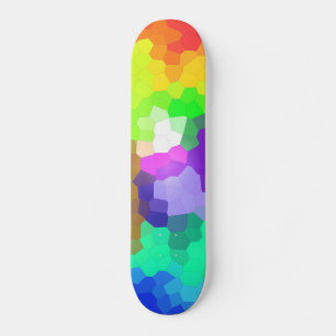 Colourful abstract skateboard
