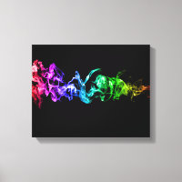Colourful Abstract Smoke - A Rainbow in the Dark C