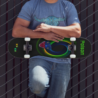 Colourful Abstract Snake Dd Brand Skateboard
