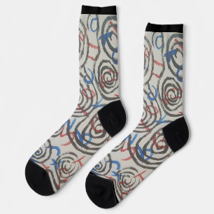 Colourful Abstract Socks