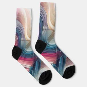Colourful Abstract Socks – Modern Gradient Design