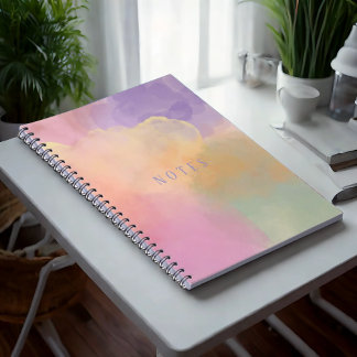 Colourful Abstract Spiral Notebook