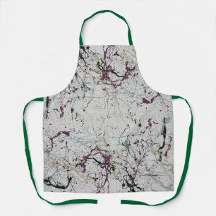 Colourful Abstract Splatter Painting Apron