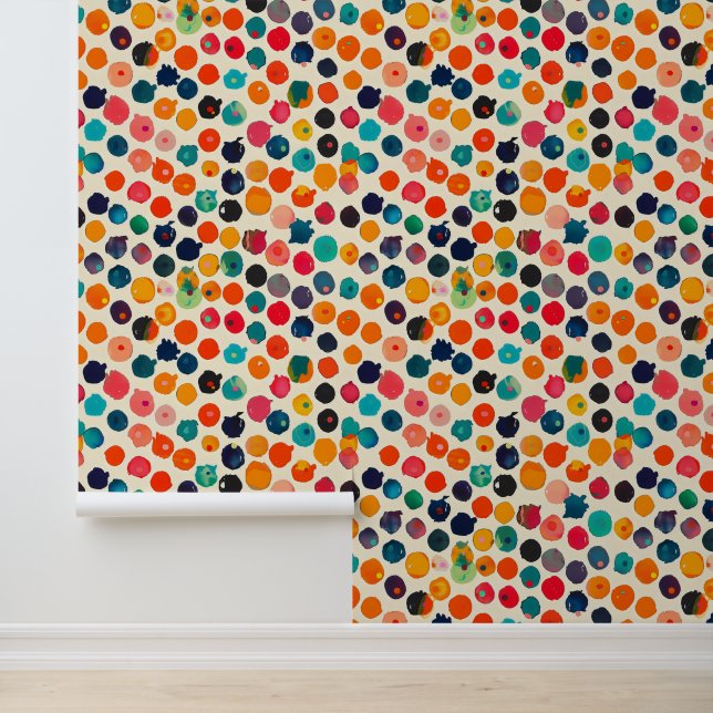 Colourful Abstract Splatters Wallpaper (Application)