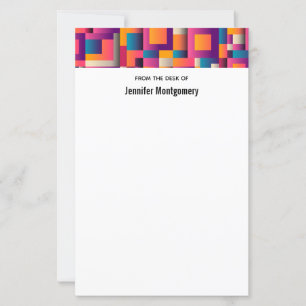 Colourful Abstract Squares and Shapes