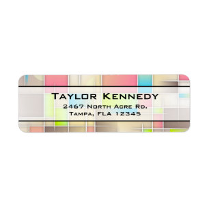 Colourful Abstract Squares Geometric Pattern