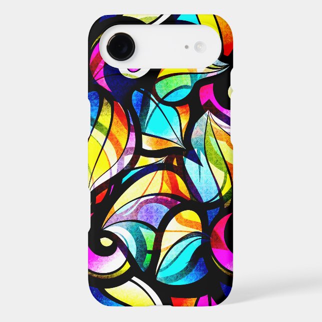 Colourful Abstract Stained Glass Design Case-Mate iPhone Case (Back)