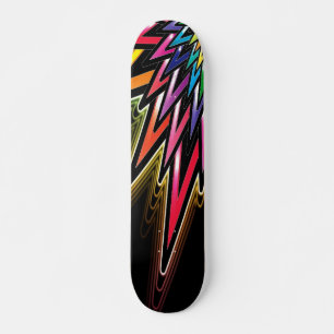 Colourful Abstract Star Skateboard