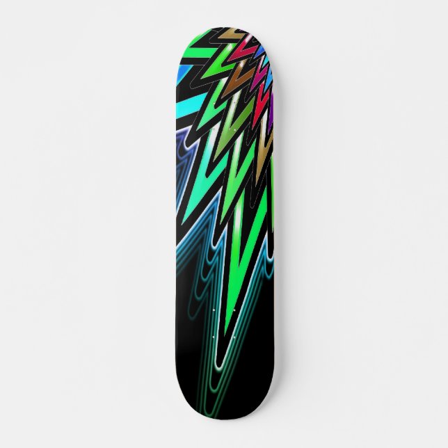 Colourful Abstract Star Skateboard (Front)