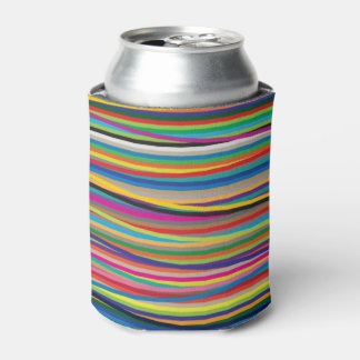 Colourful abstract stripes design can cooler